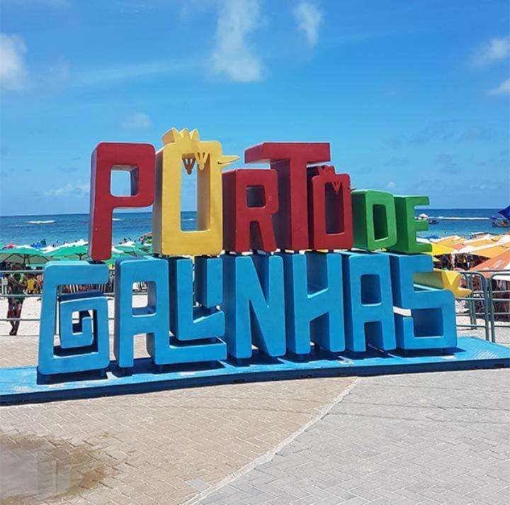 Lindo Apartamento Porto De Galinhas - Ipojuca - Com Churrasqueira E Piscina المظهر الخارجي الصورة